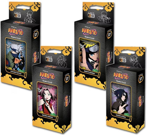 Naruto Mythos Set 1 Second Edition Team Set Bundle (4 Boxen)