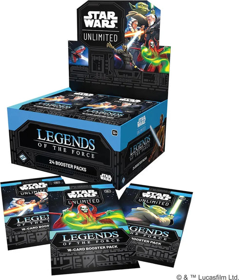 Star Wars Unlimited – Legends of the Force Booster Display - English