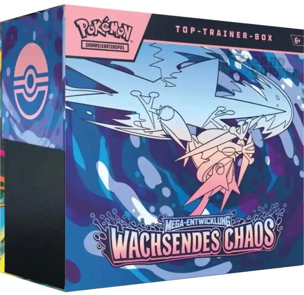 Pokémon Wachsendes Chaos Top Trainer Box Deutsch