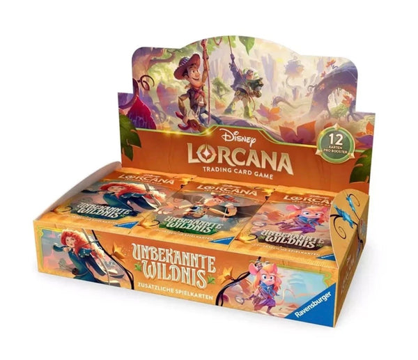 Disney Lorcana Unbekannte Wildnis Booster Display Deutsch