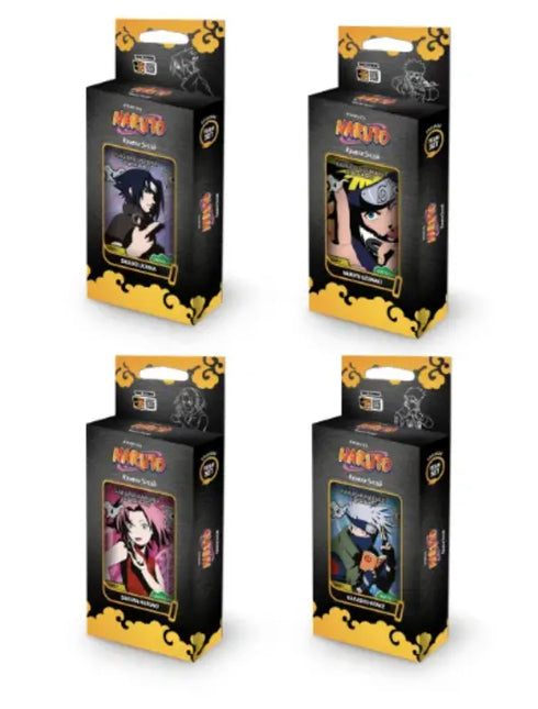 Naruto Mythos Set 1 Second Edition Team Set Bundle (4 Boxen)