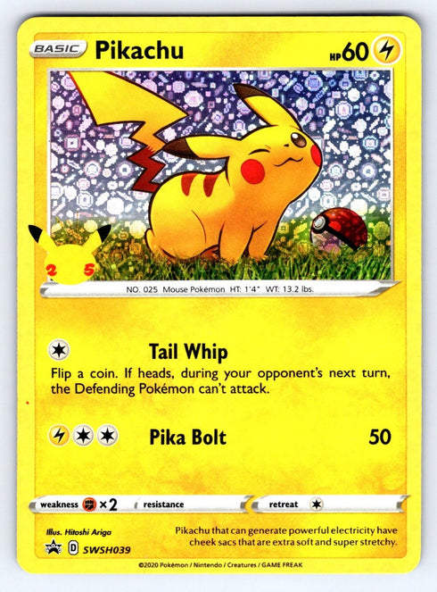 Pokémon 25th Anniversary General Mills Pikachu Holo Promo Booster
