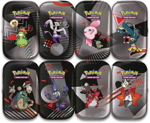 Pokémon Scarlet & Violet Black Bolt & White Flare Mini Tin Display