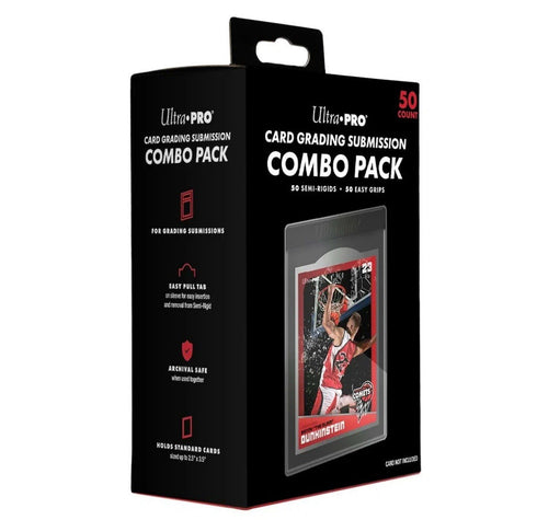 Ultra PRO Card Grading Submission Combo Pack – 50 Semi-Rigids & 50 Easy Sleeves – Neu