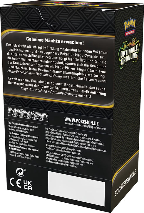 Pokémon Optimale Ordnung Booster Bundle Neu OVP Vorbestellung – Deutsch