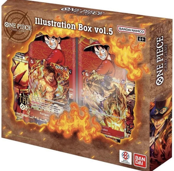 One Piece Card Game Illustration Box IB-05 – 2x OP13 & 2x PRB02 – Promo – Englisch – Neu & OVP