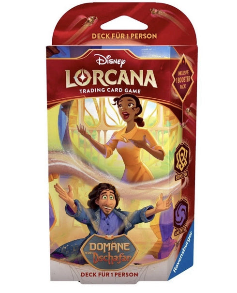Disney Lorcana Rise of the Floodborn Starter Deck Tiana & Bruno - German - New & Sealed