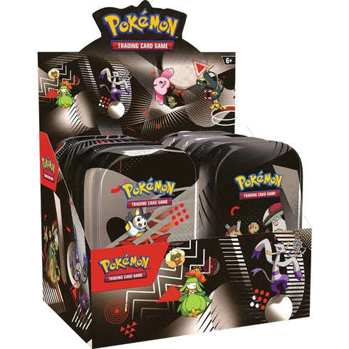 Pokémon Scarlet & Violet Black Bolt & White Flare Mini Tin Display