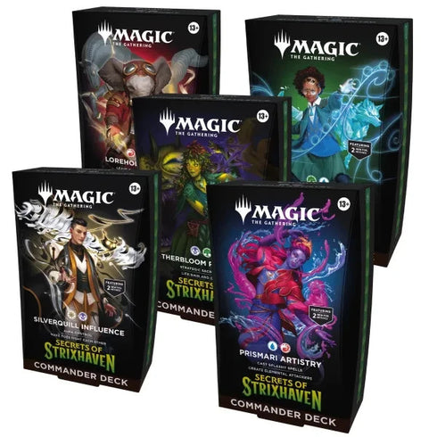 MTG Secrets of Strixhaven - Commander Deck Bundle (5 Decks) - English