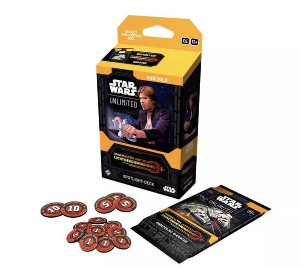 Star Wars Unlimited Spotlight Deck Han Solo Jump to Lightspeed – Englisch – Neu & OVP